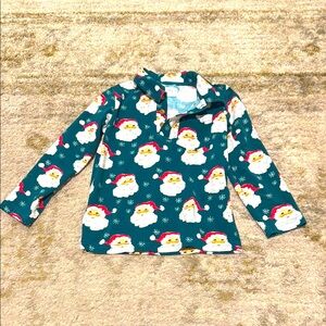 Sweet Honey Toddler Boy Christmas Santa Long Sleeve Polo 4T